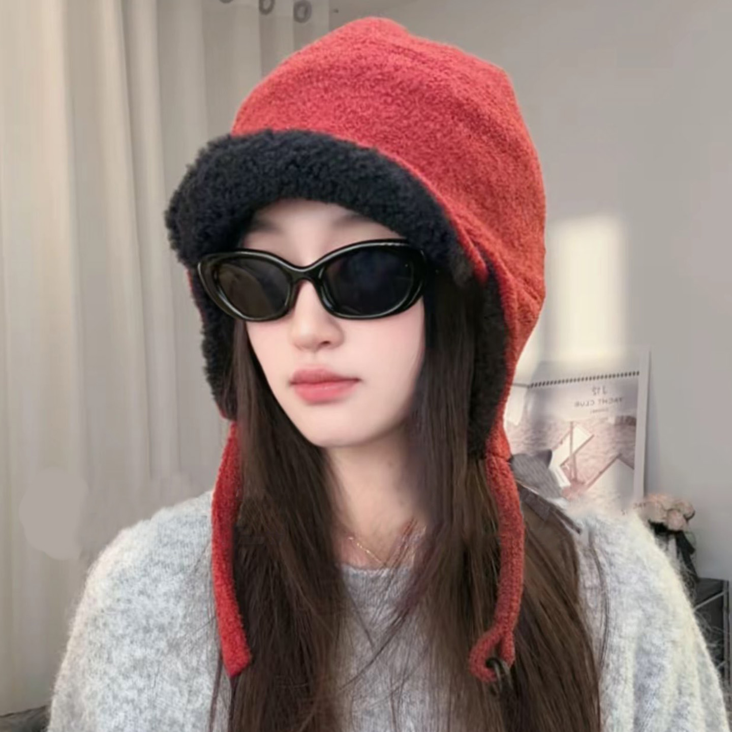 灵允套头帽出游休闲女冬厂家直销