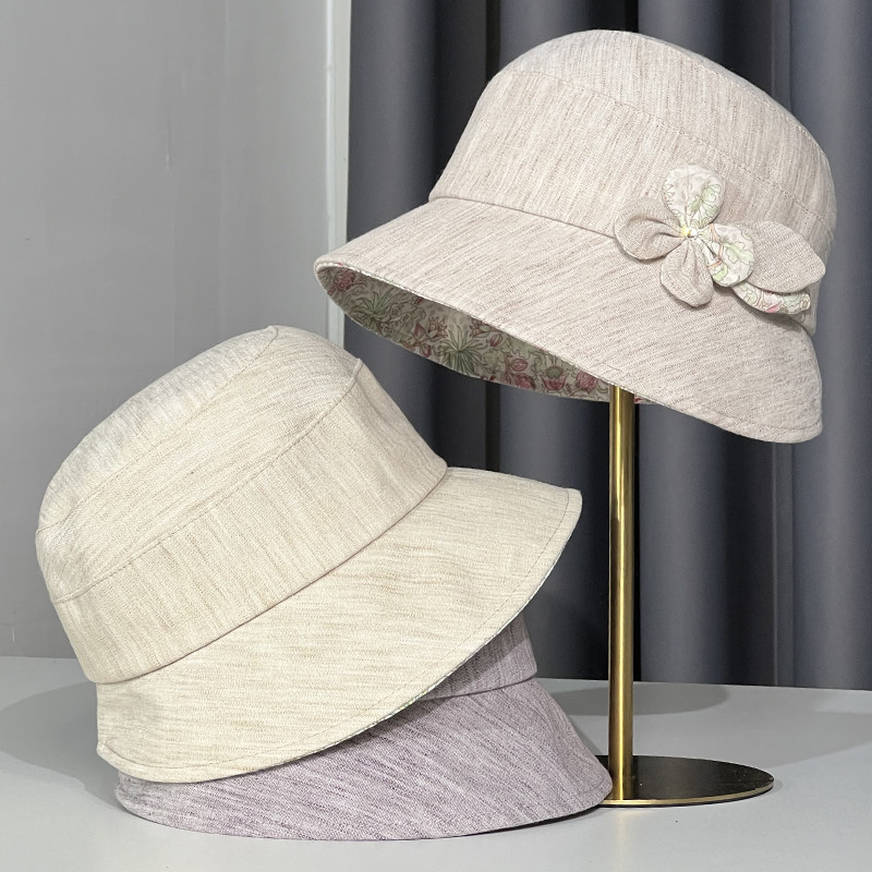 时尚优雅蝴蝶结渔夫帽子女款2026春夏季新款可折叠遮阳帽防晒盆帽