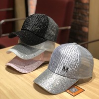 鴨舌帽帽子女韓版百搭棒球帽網(wǎng)帽