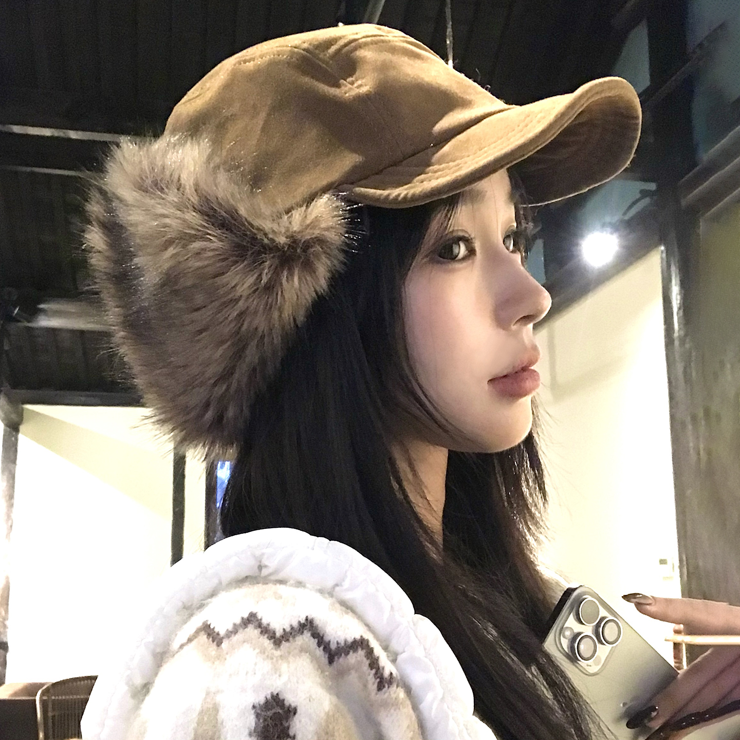 灵允鸭舌帽出游休闲女冬厂家直销