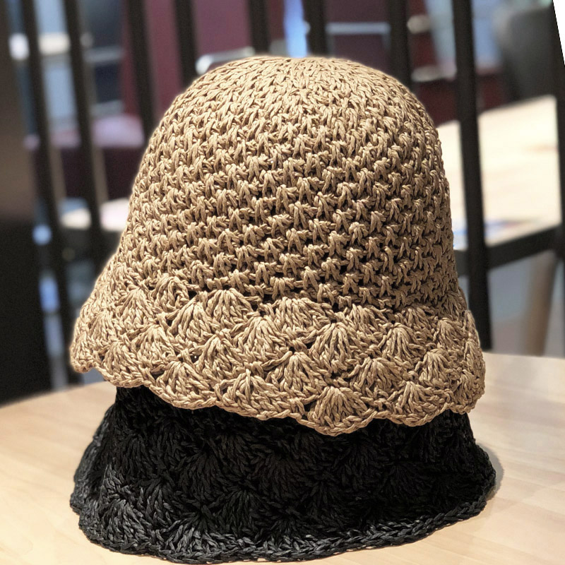 网红款水桶系百搭夏季防晒草帽