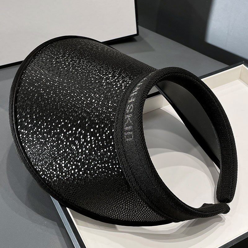 防晒帽子女款2026新款夏季遮阳帽大檐发箍款骑车空顶显脸小太阳帽