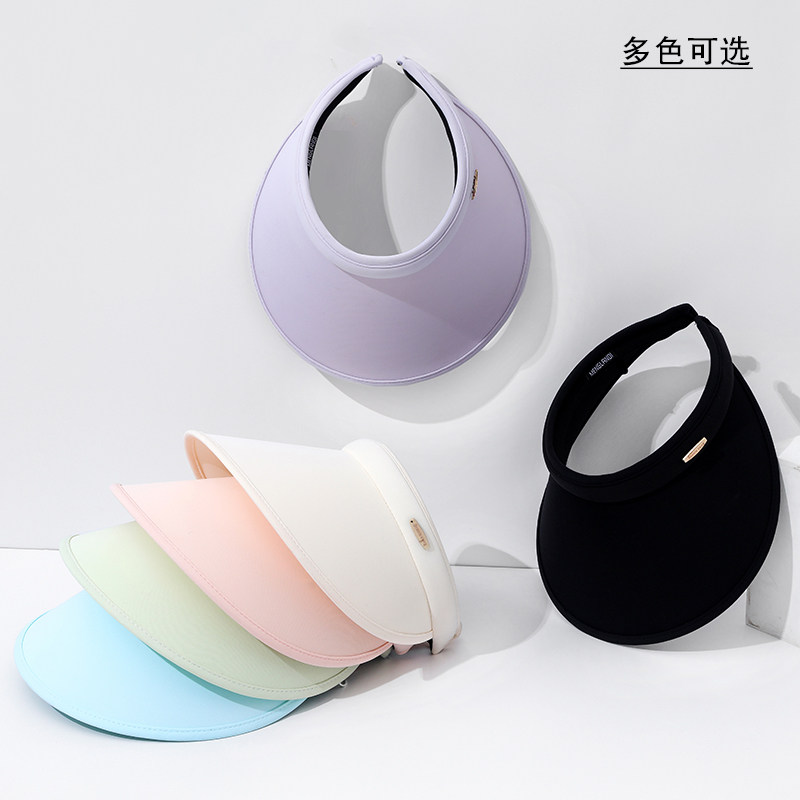 网红户外出游骑行帽子女款2026新款百搭春夏季大檐防晒空顶遮阳帽