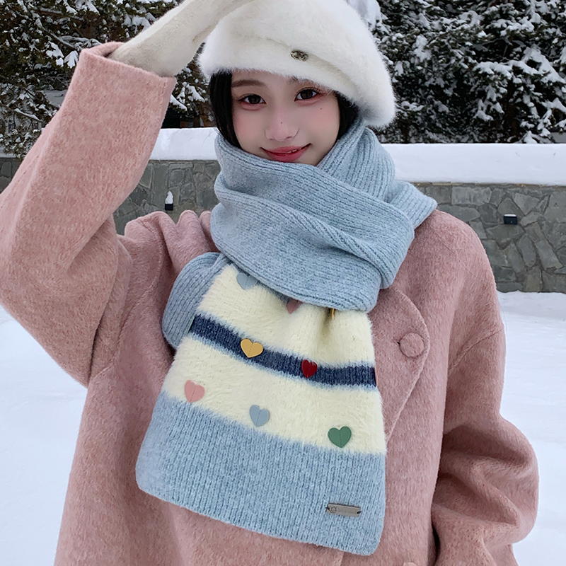 灵允围巾女冬保暖护脖厂家直销潮