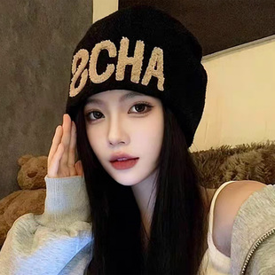 针织帽子女2026秋冬季新款时尚潮流护耳堆堆帽保暖冷帽洋气毛线帽