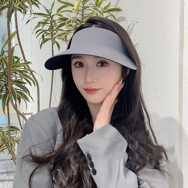 防晒帽子女款2026新款春夏季百搭遮阳帽无痕一体骑车大帽檐太阳帽