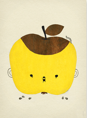 B[现货]瑞典Fine Little Day/黄苹果海报/Apple Papple poste