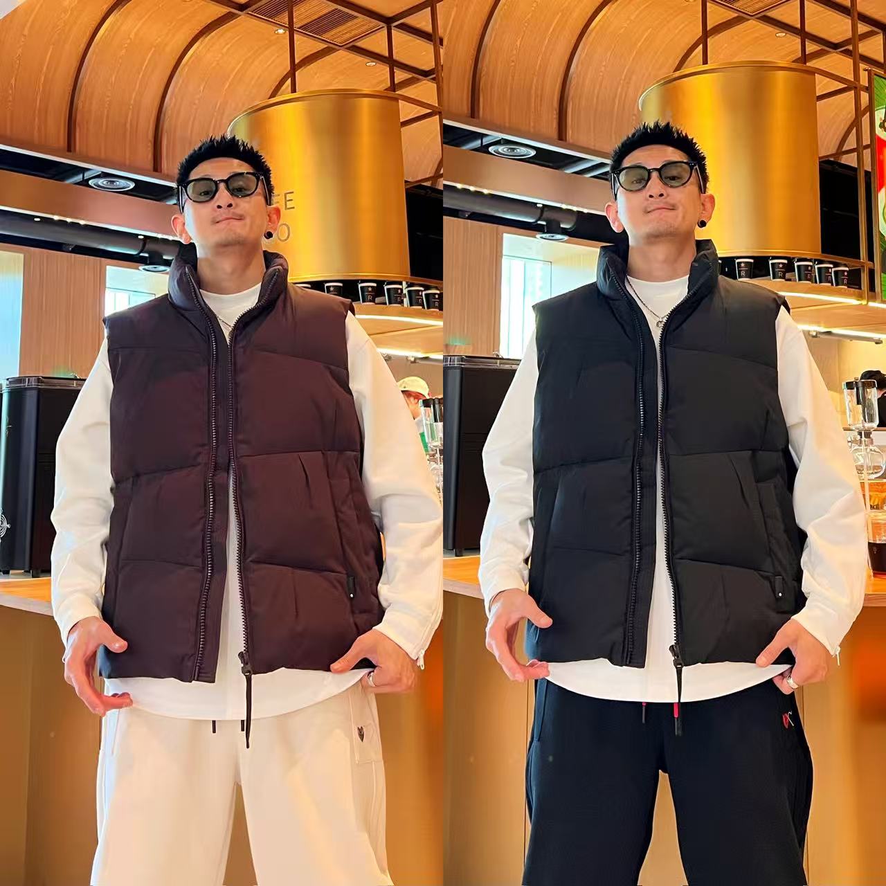 秋冬新款立领韩版休闲保暖时尚百搭潮流男款棉马甲