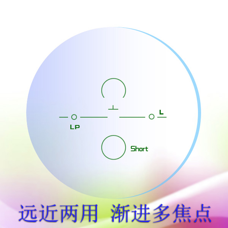 正品渐进多焦点镜片远近两用智能变焦近视老花防减负镜片 1付