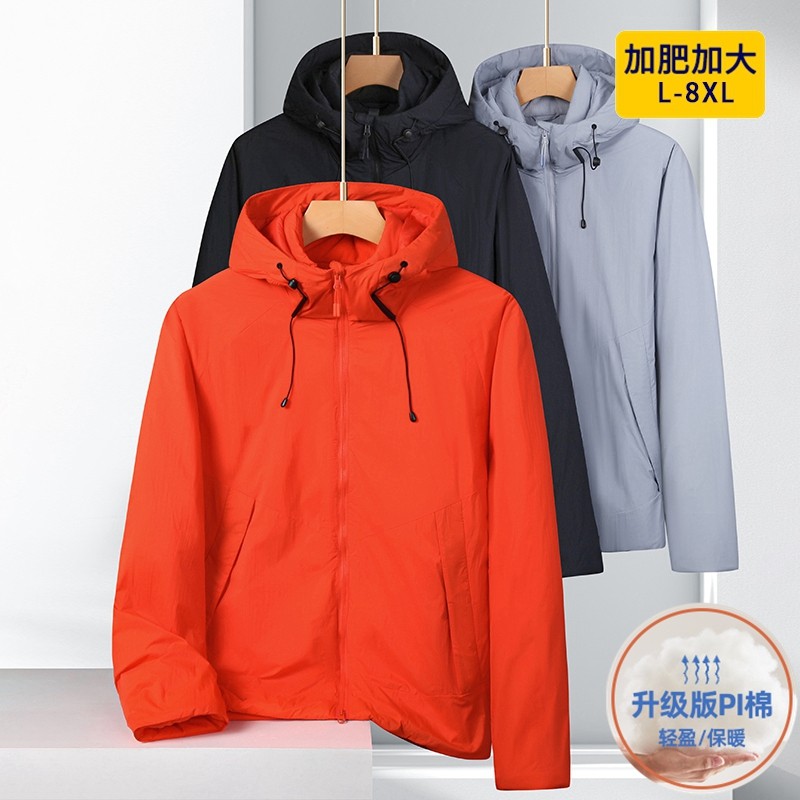 男士宽松防风防水加肥加大码棉衣
