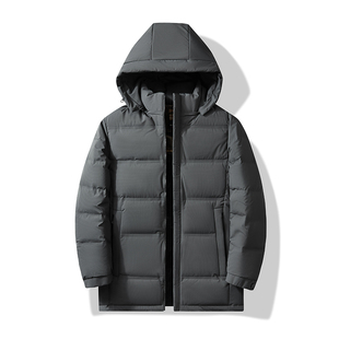 大码羽绒服男加肥加大中长款胖子肥佬宽松冬季加厚特大号男装外套