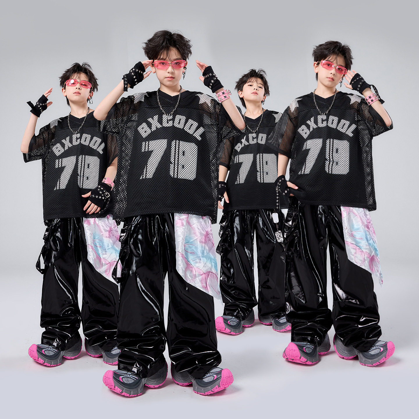 儿童街舞架子鼓嘻哈hiphop套装