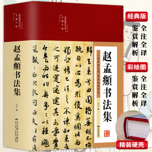 精装 行书楷书小楷字帖经典 临摹范本 正版 赵孟頫书法集 赵孟俯临摹硬笔毛笔手写书法鉴赏国学书籍字体正版 美绘国学书系 彩绘版