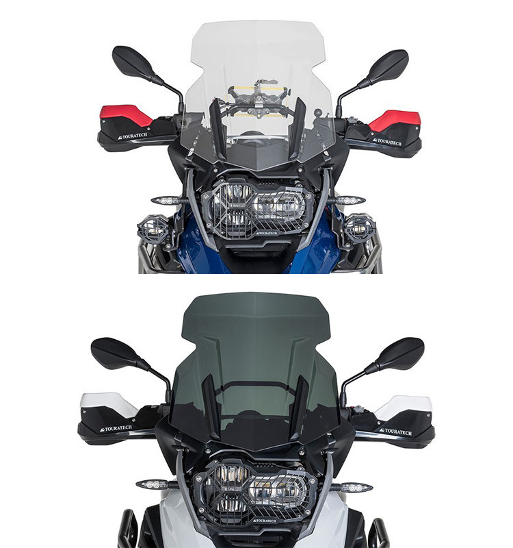 水鸟加大风挡r1250gs/r1200gs/adv透明黑色德国t厂touratech
