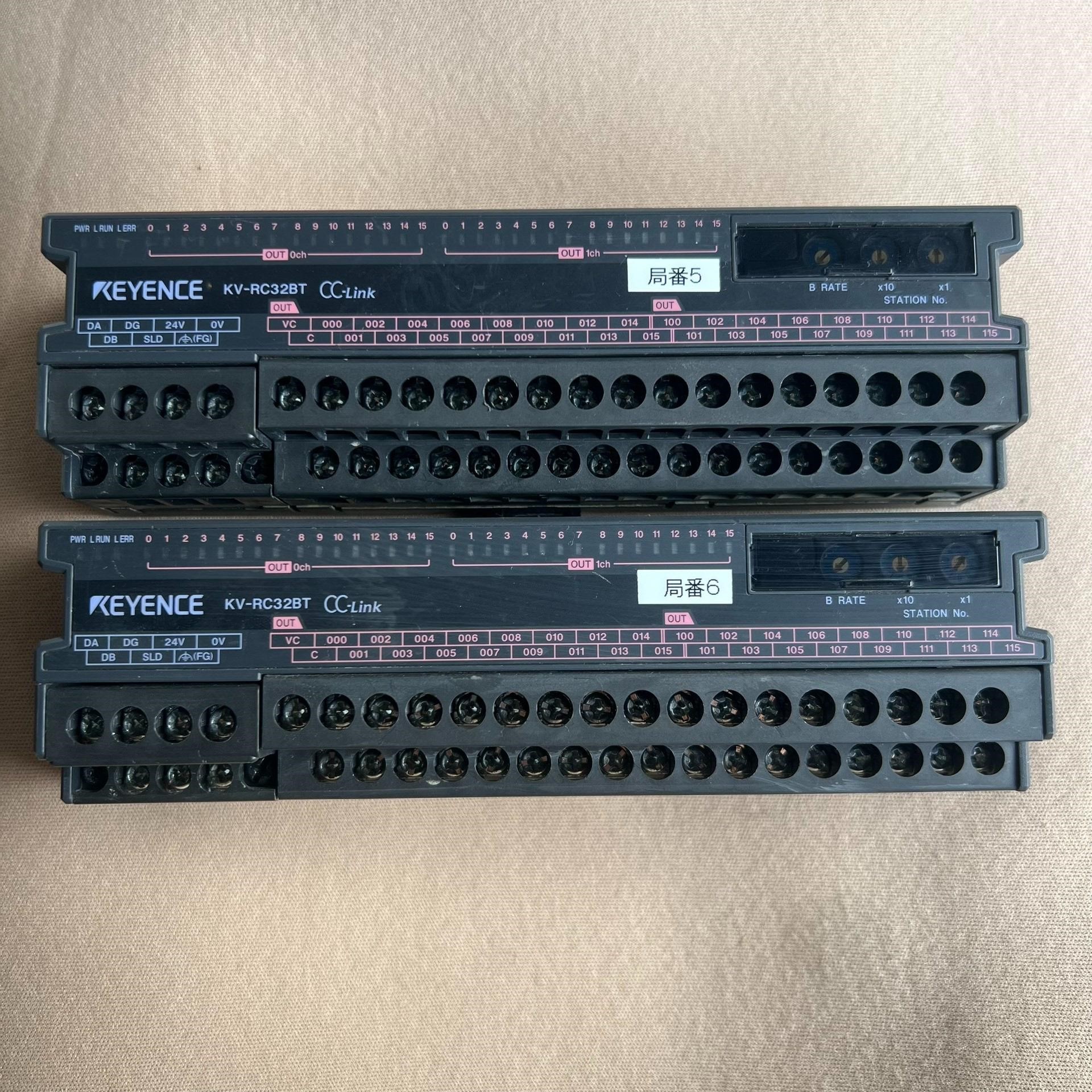 拆机基恩士CC-Link远程模块KV-RC32BT，一个无卡