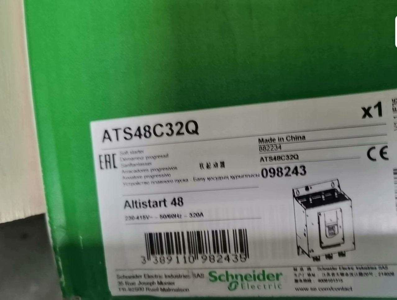 施耐德软启动ATS48D88Q全新原装正品保内，需要的联系，