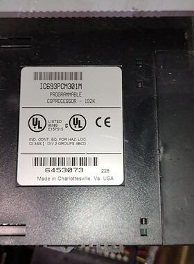 IC693PCM301 GE PLC模块 二手正品 包好议价