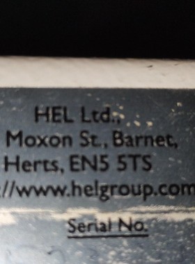 英国HEL 84HP RACK 193/001A EXTHT
