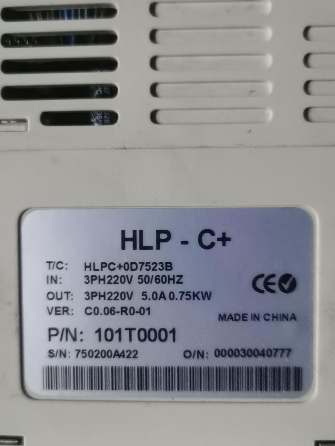 HLP-C+ 海利普变频器 HLPC+0D7523B 0.7