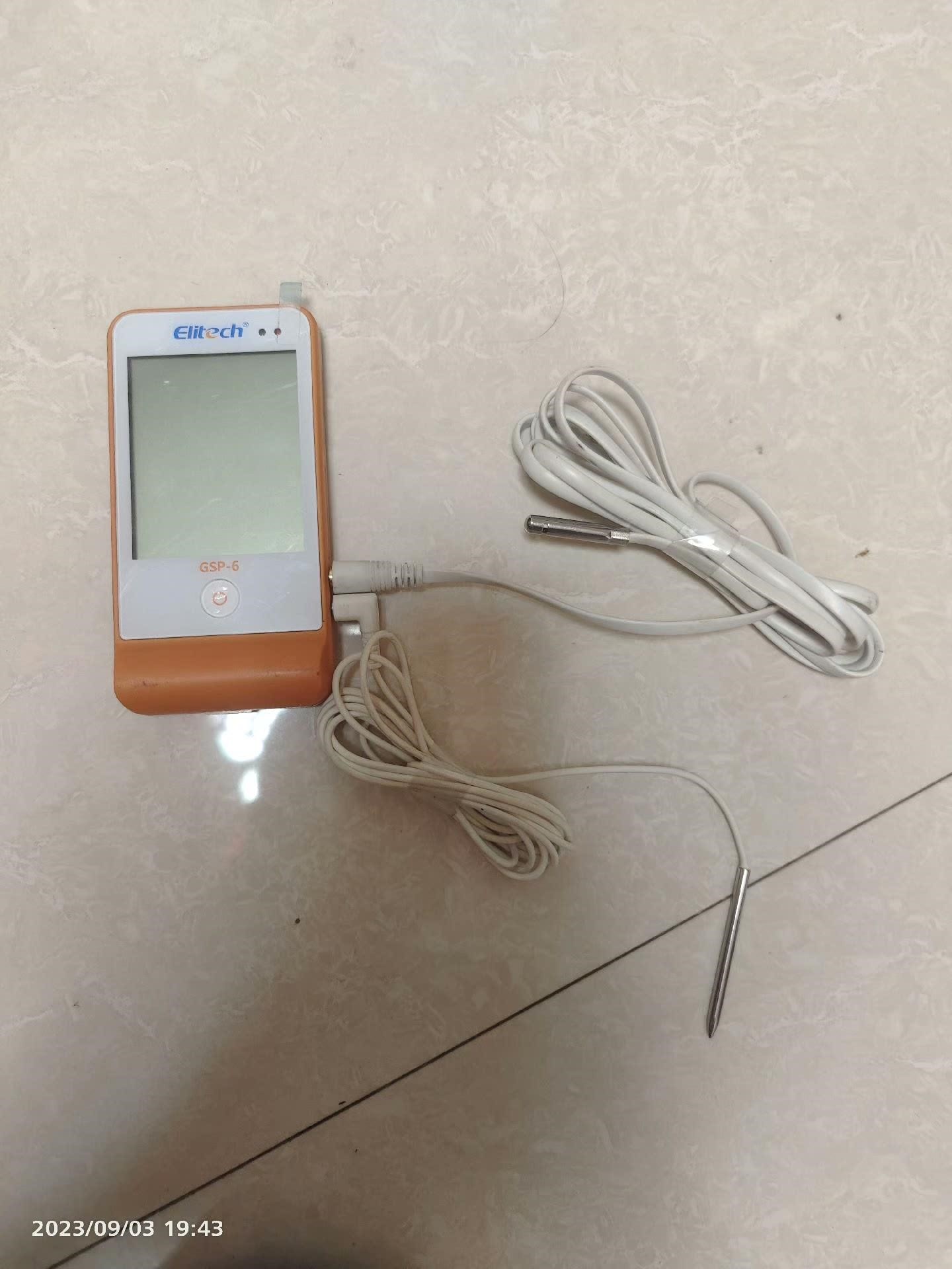 Elitech精创GSP-6温湿度记录仪，成色还行，带探头。