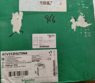 施耐德变频器ATV312HU75N4全新原装正品包装有点破，