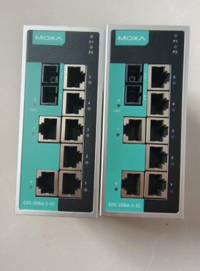 MOXA EDS 208A s sc  8口非网管型工业以太