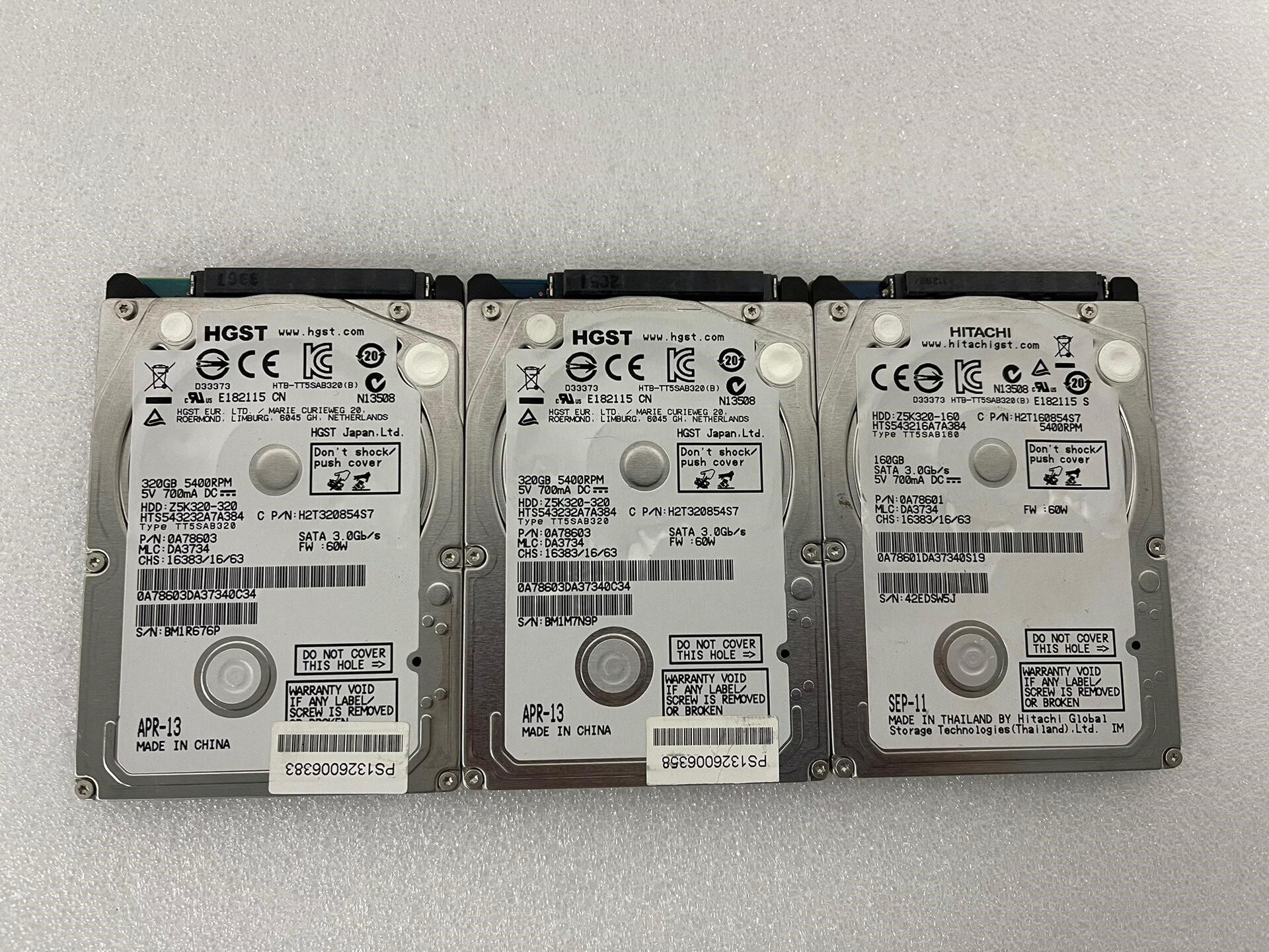 HGST 160G 320G笔记本sata机械硬盘 2.5寸