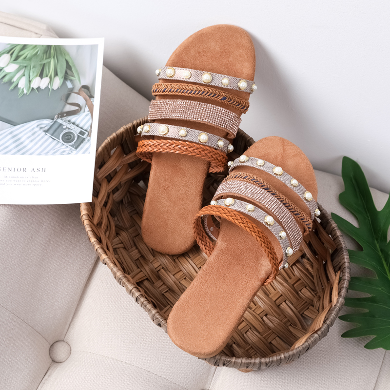 仙女风外穿ins潮时尚平底凉拖鞋