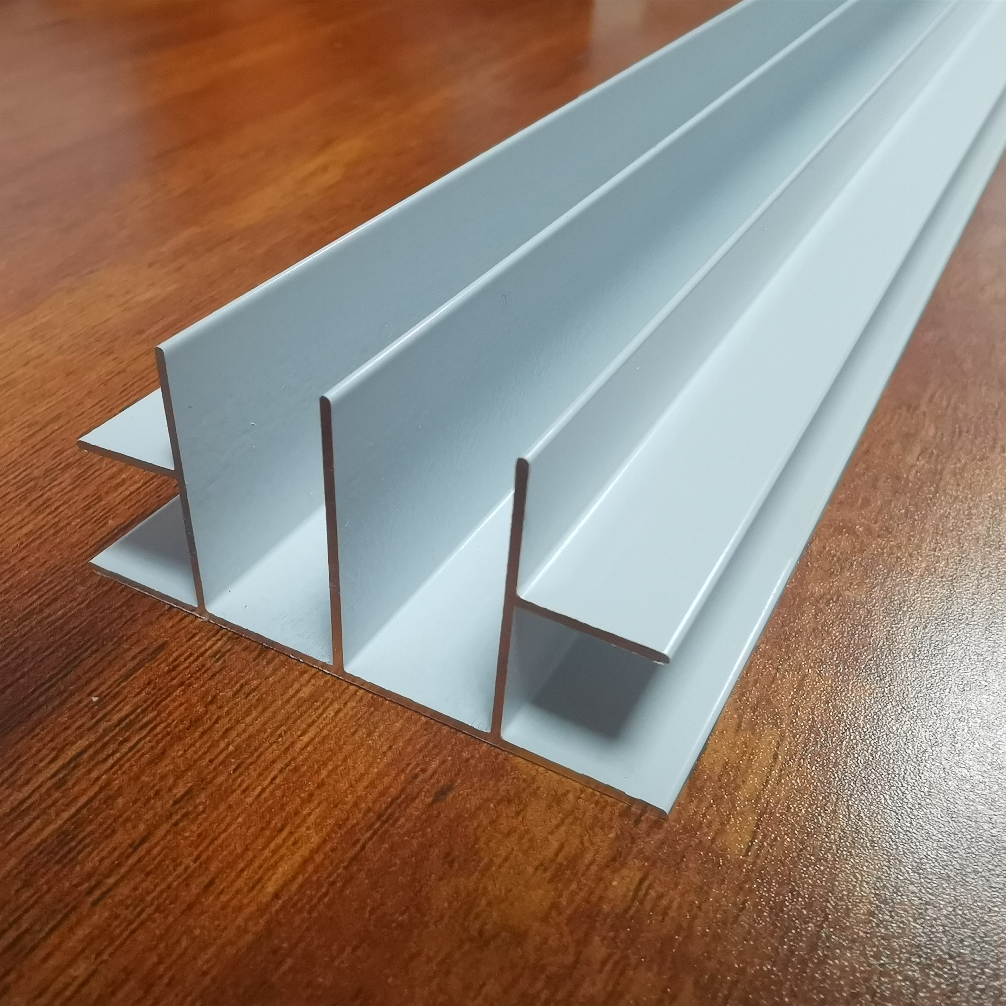 砖夹橱柜后墙背板双卡槽双槽瓷砖厨柜铝合金配件后墙固定立柱型材