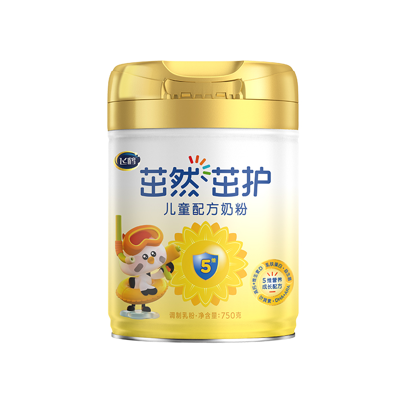 秒杀】飞鹤奶粉4段茁然茁护3-6岁儿童牛奶粉750g6罐官方正品