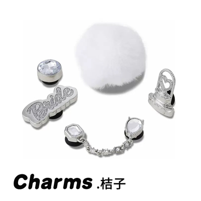 适配Crocs洞洞鞋鞋花配饰 卡骆驰配件智必星装饰质感金属卡通毛绒