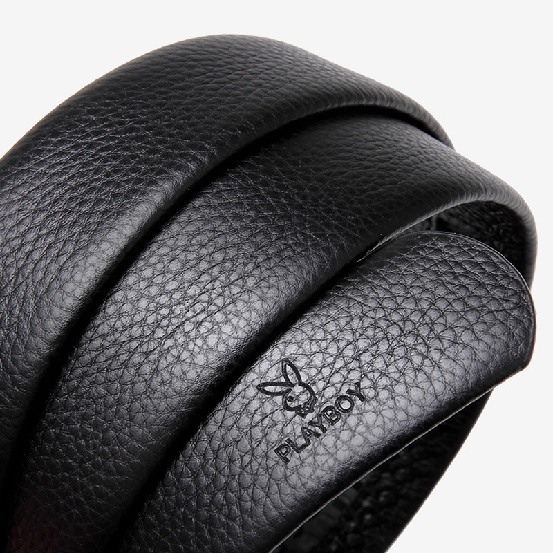 花花公子真皮男士牛皮带身腰带