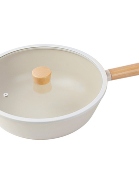 Neoflam韩国进口fika陶瓷不粘家用炒锅电磁炉燃气专用平底炒菜锅
