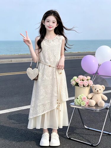 女童夏季波西米亚公主连衣裙