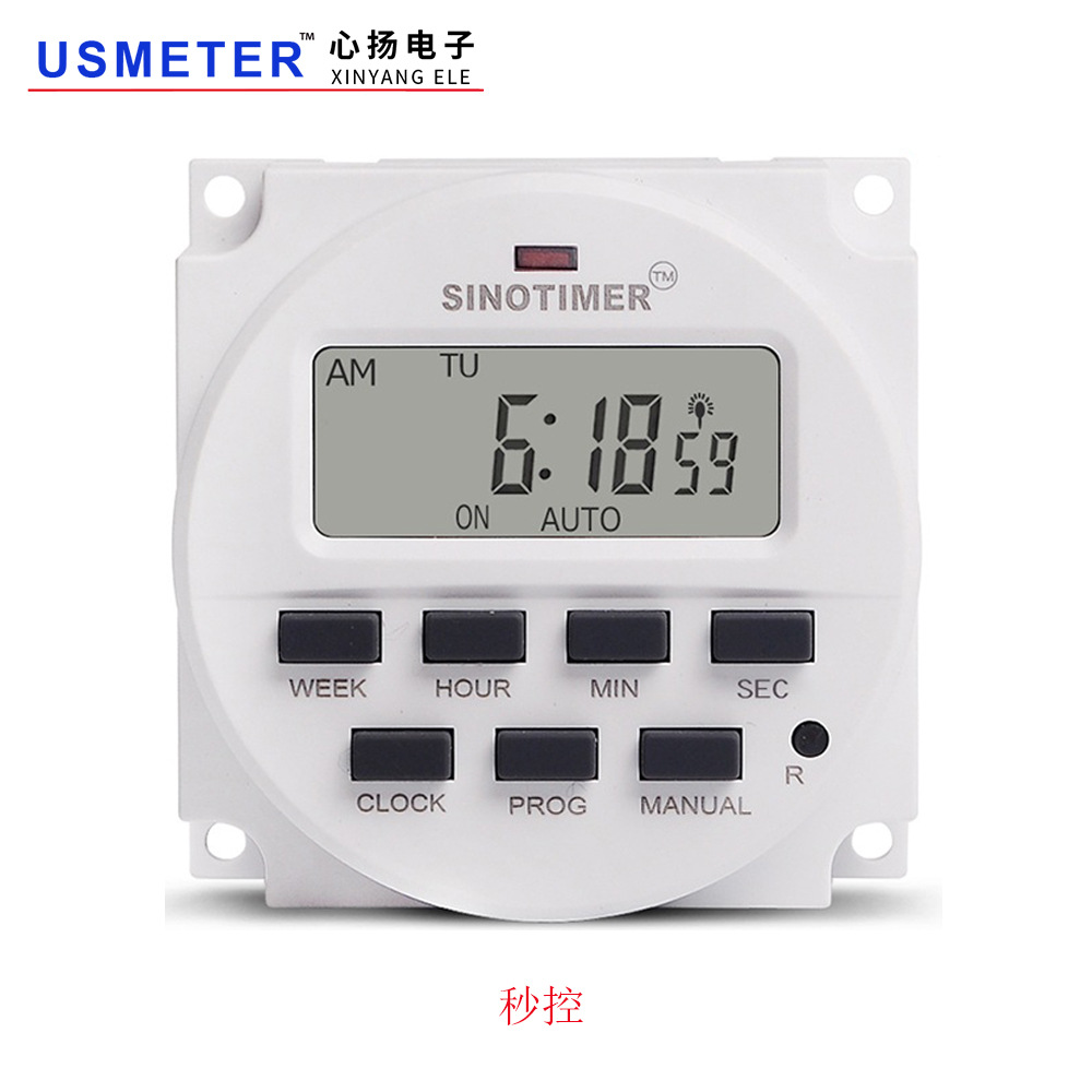 TM618sH秒控微电脑时控开关自动循环时间控制器电源定时开关