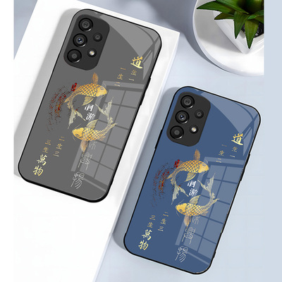 14plus17苹果16SamsungS25U三星S23fe手机壳24ultra女新年a56男21锦鲤53case52适用54玻璃13好运m55春节22+15