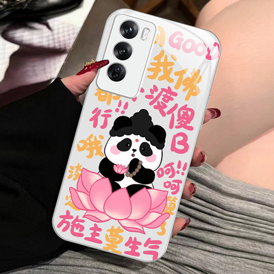 14苹果SamsungS25创意a55熊猫13三星S24fe手机壳S22ultra女s23u男33全包53case52适用54玻璃20+34搞怪21plus8