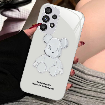 note20plus8苹果14SamsungS25u三星S24fe手机壳A55暴力熊S22ultra女s23+加54男53case52适用34玻璃16潮牌外21