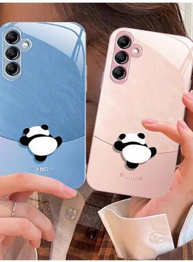 20plus8苹果14SamsungS25可爱panda12熊猫13三星S24fe手机壳S23ultra女s22+男a54全包21加53玻璃case52适用34