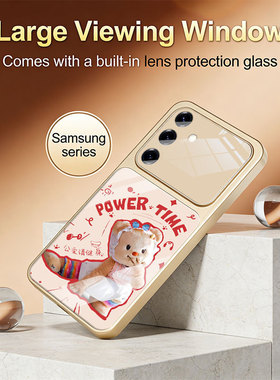 iPhone17pro苹果16SamsungS25FE三星S23u手机壳21加S24ultra女22+镜头全包case13适用14可爱15plus黄油小熊20