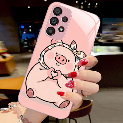 20plus8苹果14SamsungS25三星S24fe手机壳A55超萌小猪S22ultra女s23u男54玻璃53case适用52可爱16好看21+搞笑