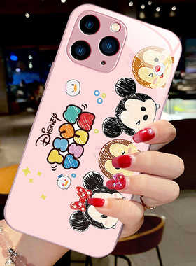 20plus8苹果14SamsungS25ultra可爱12米奇13三星S24fe手机壳S23u女s22+男a54全包21加53玻璃case米妮52适用34