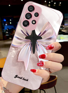 20plus8苹果14SamsungS25三星S24fe蝴蝶结A55手机壳13高级感S22ultra女s23u加54男21+53case52适用34玻璃9外p