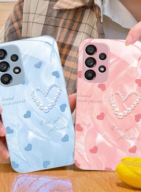 17plus苹果14SamsungS25三星S23fe手机壳A56简约S24ultra女22u男54玻璃53case34适用52珍珠55爱心21+36电话16