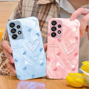 36电话16 20plus苹果14SamsungS25三星S23fe手机壳A56简约S24ultra女22u男54玻璃53case34适用52珍珠55爱心21