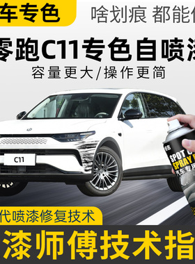 零跑c11补漆笔光白天幕灰色瓦尔登绿车漆修复星河银自喷漆冰川蓝