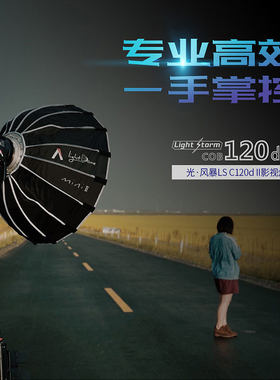 爱图仕Aputure光风暴120D II代影视灯led补光灯 直播布光影室灯
