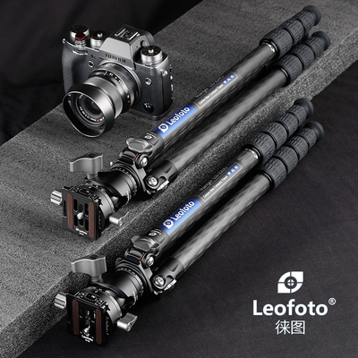 徕图Leofoto LS-225C/224C+LH-25R全景云台 无中轴碳纤三脚架套装