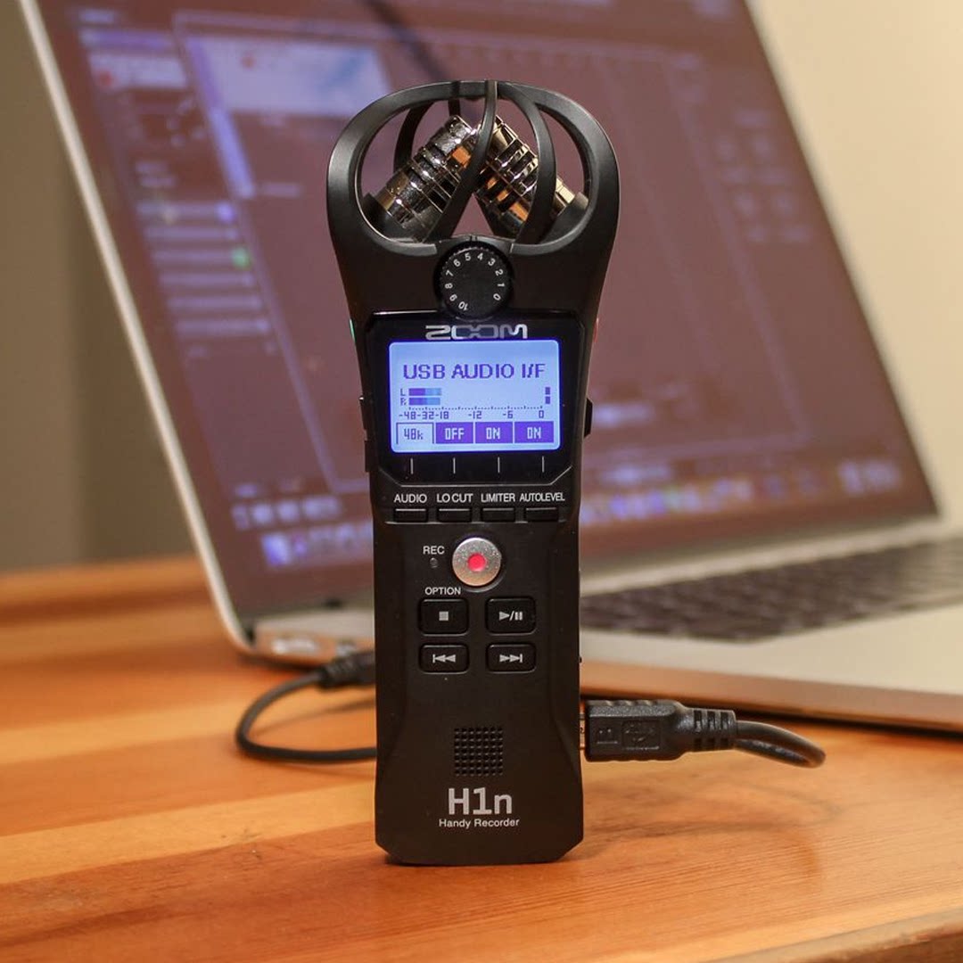 ZOOM H1n手持便携录音机 手机摄像机直播视频采访收音内录麦克风