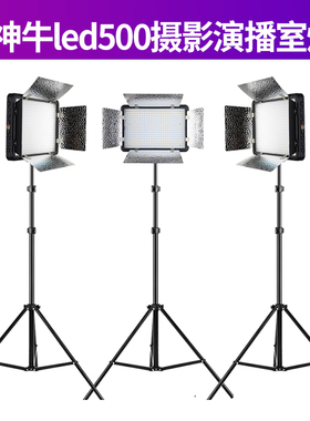 神牛LED500LR常亮灯摄影套装无频闪太阳灯补光灯录像摄影灯影室灯